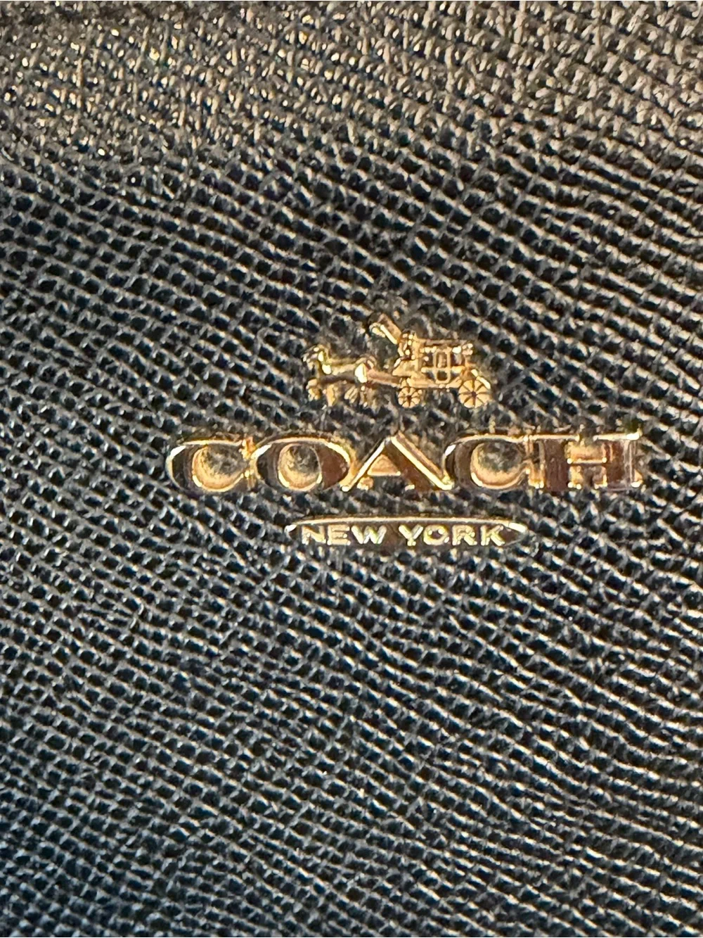 Coach Small Christie Carryall Black Crossgrain Leather Satchel